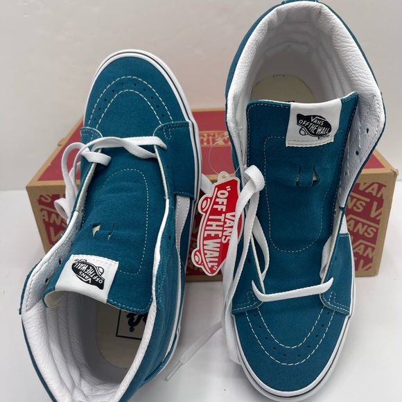 Vans Men’s Sk8-Hi
Blue Coral/True White Sneakers
VN0A32QG9EM High-Top - Picture 12 of 16